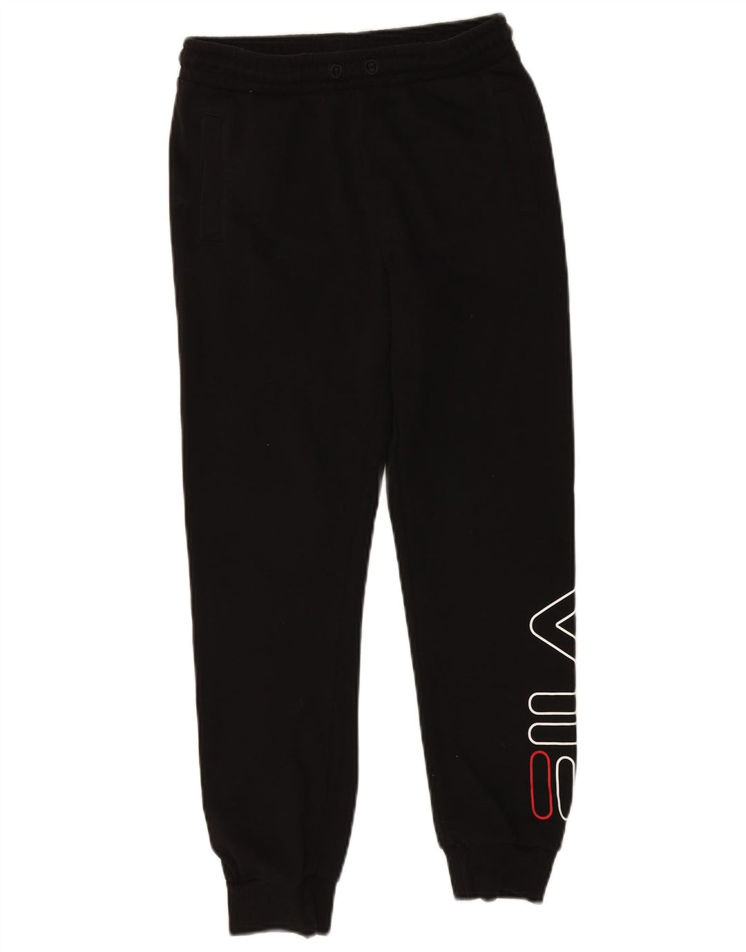 FILA Boys Graphic Trenirka Hlače Joggers 11-12 Years Black