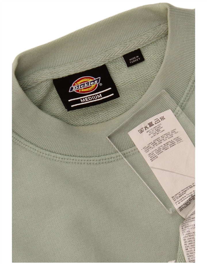 DICKIES Womens Oversized Crop Graphic Sweatshirt Jumper UK 14 Medium Green