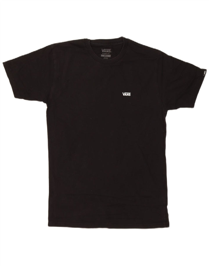 VANS Mens Classic Fit T-Shirt Top Small Black Cotton