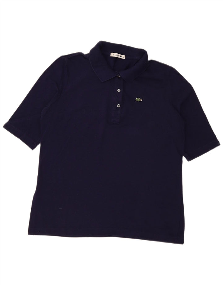 Lacoste ženska polo majica veličine 44 velika tamnoplava pamuk