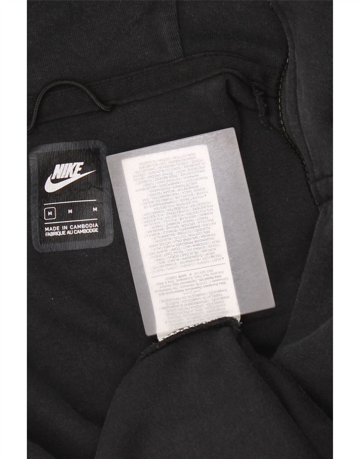 Nike muški pulover s kapuljačom na patentni zatvarač, srednji crni pamuk