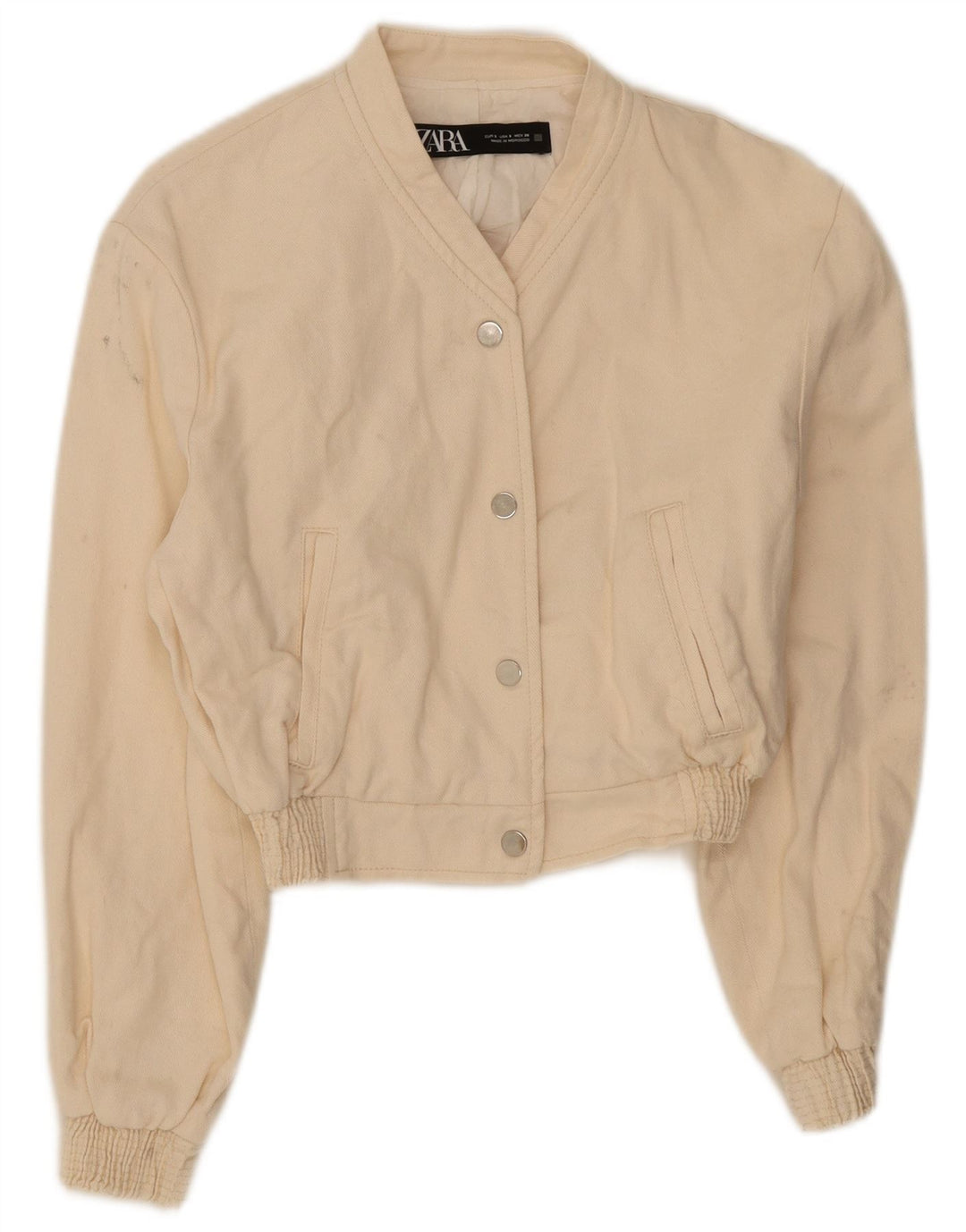Zara ženska bomber jakna UK 10 Small Off White