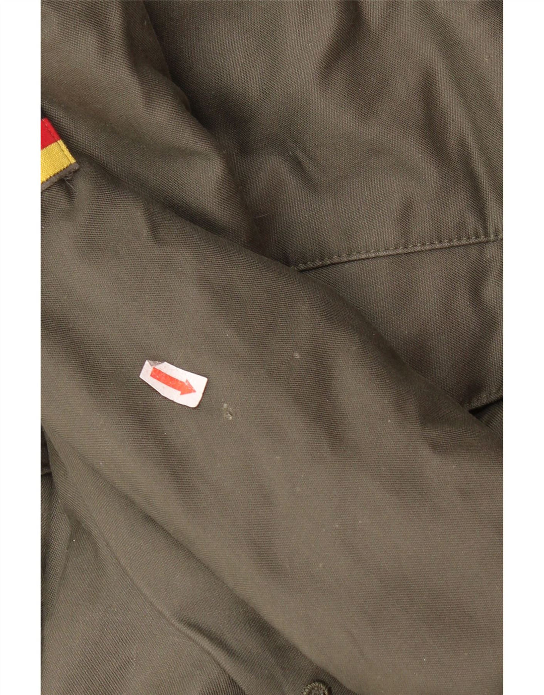 Vintage muška vojna parka jakna s kapuljačom UK 38 srednje kaki boje