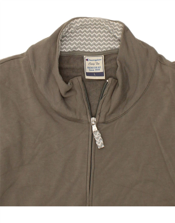 CHAMPION Womens Easy Fit Tracksuit Top Jacket UK 16 Large Grey Vintage Champion and Second-Hand Champion from Messina Hembry 