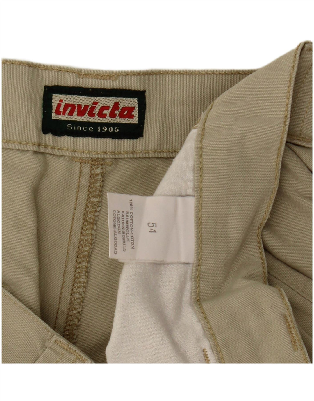 Invicta muške kargo kratke hlače IT 54 2XL W36 bež pamuk