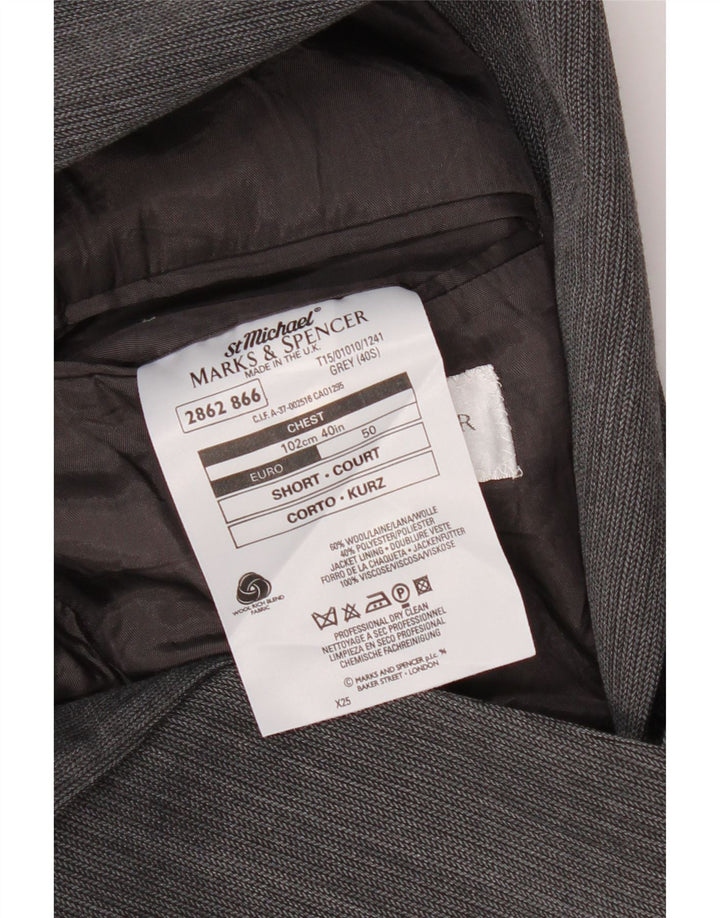 Marks & Spencer muška jakna sa 2 gumba UK 40 velika siva vuna