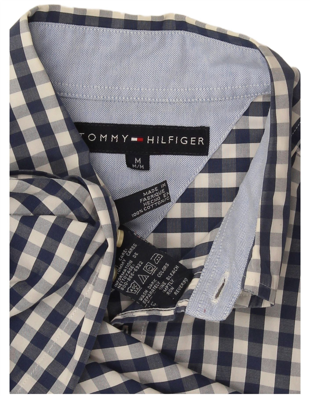 Tommy Hilfiger muška košulja Srednje tamnoplavi pamuk od ginghama
