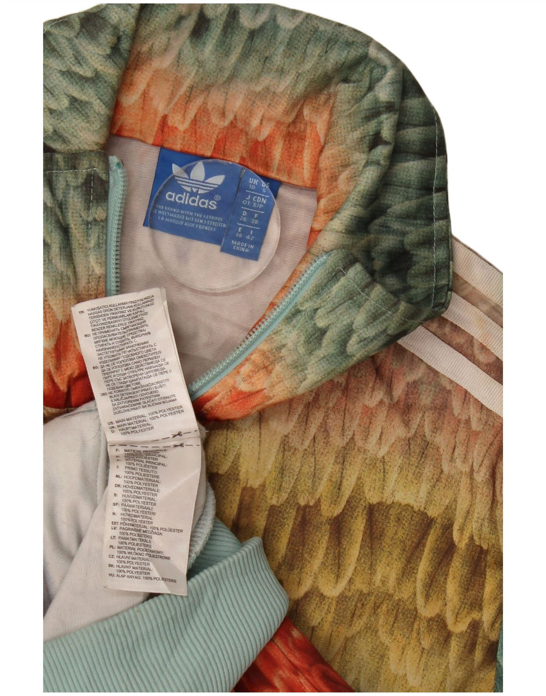 Adidas ženska trenirka gornja jakna UK 10 Small Multicolored Geometric