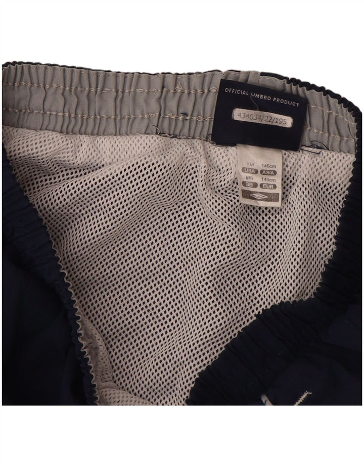 Umbro Boys Graphic Sport Shorts 9-10 Years Medium Navy Blue Poliester