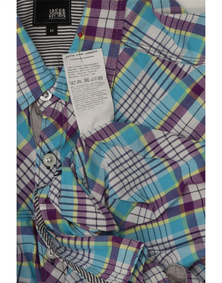 JACK & JONES muška košulja kratkih rukava Srednje plavi karirani pamuk