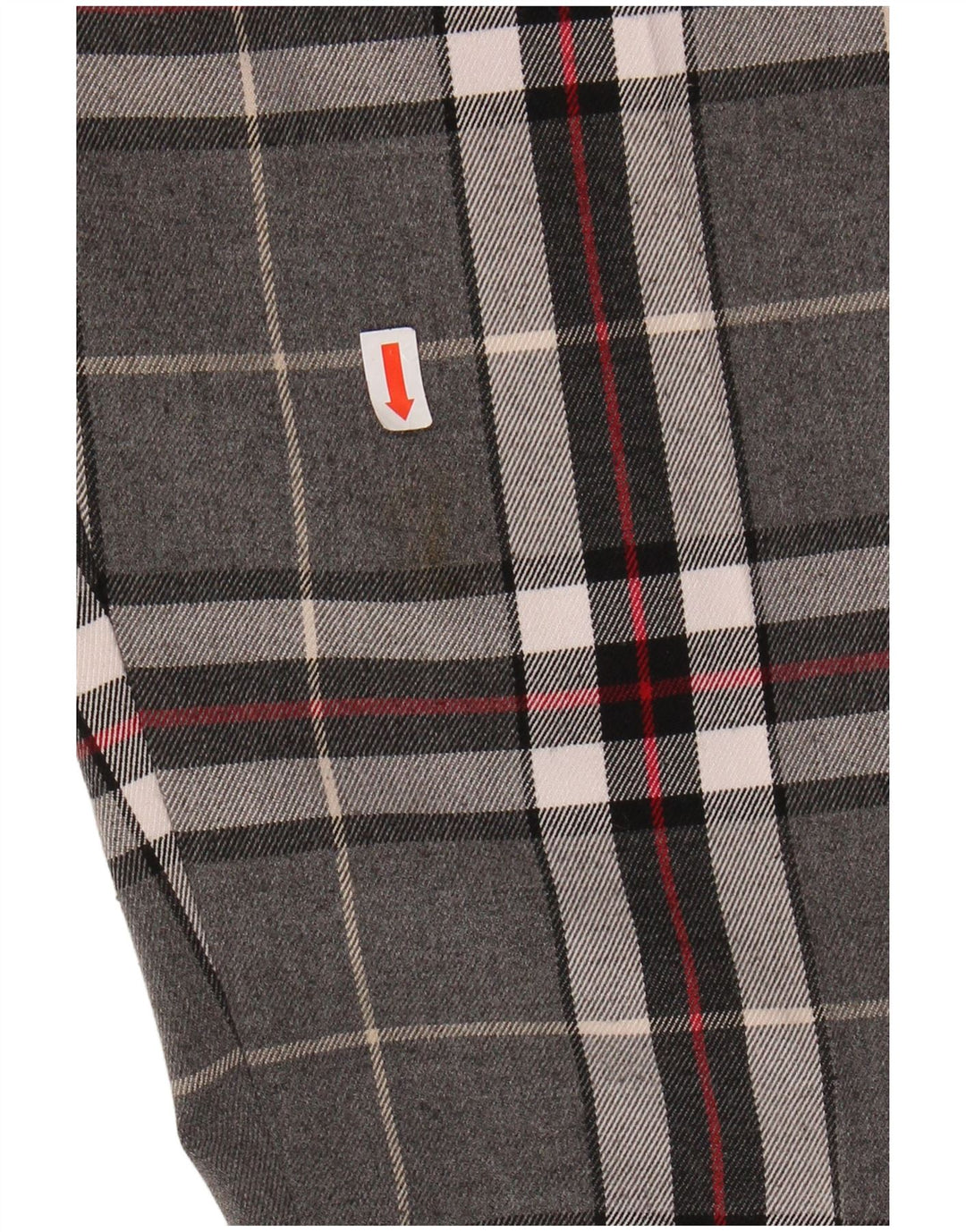 MARLBORO CLASSICS Ženske ravne ležerne hlače W34 L27 sive karirane