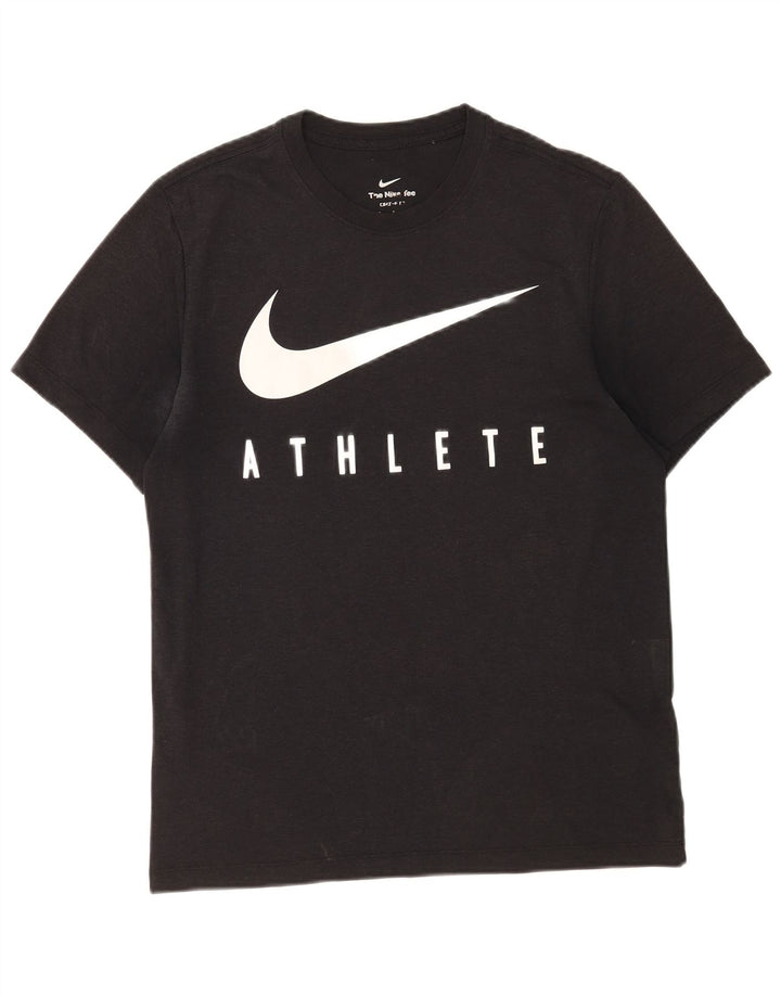 Nike Dri Fit Graphic T-Shirt Top Srednje crni poliester