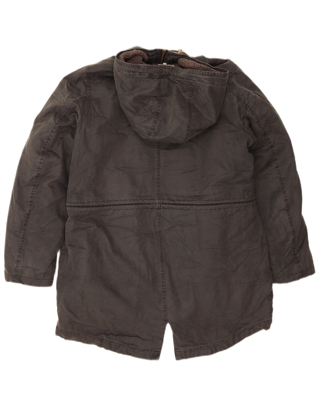 Fat Face ženska jakna parka s kapuljačom UK 14 Veliki sivi pamuk