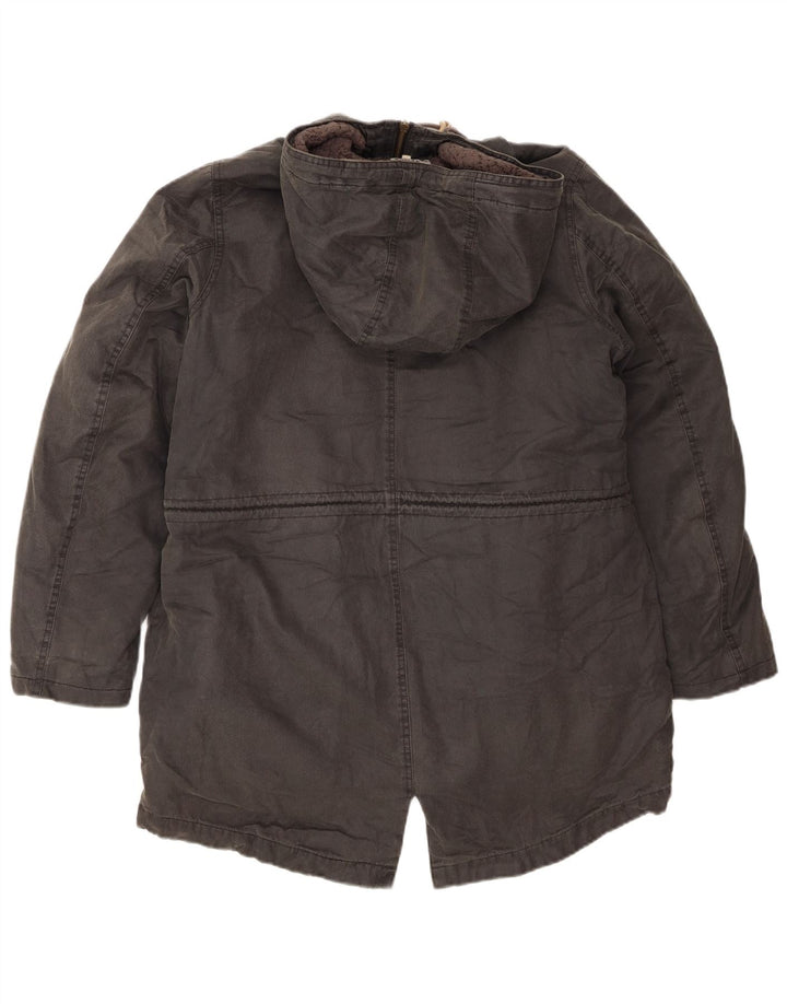 Fat Face ženska jakna parka s kapuljačom UK 14 Veliki sivi pamuk