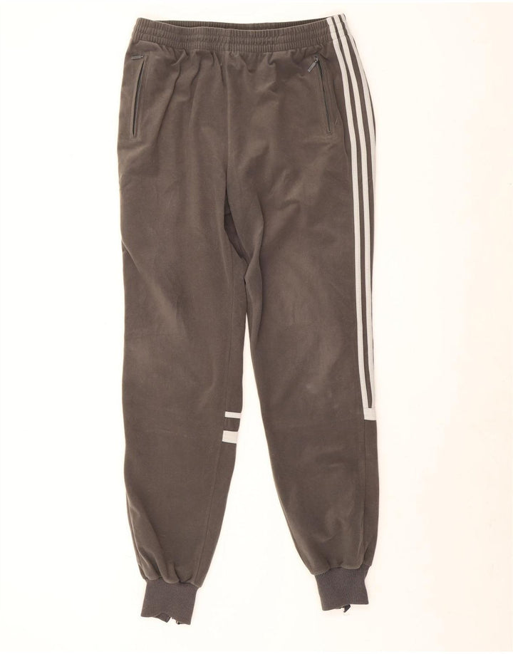 Adidas muške hlače od trenirke od velura, veliki sivi poliester