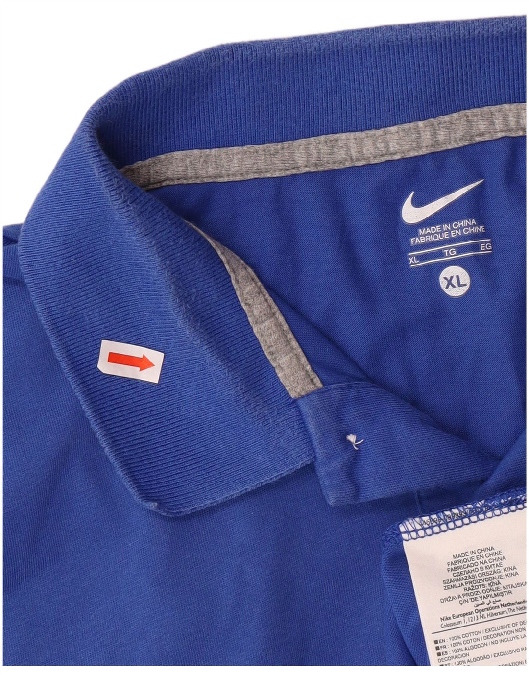 NIKE muška polo majica XL plavi pamuk