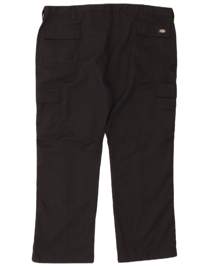 Dickies muške ravne kargo hlače W46 L30 crni poliester