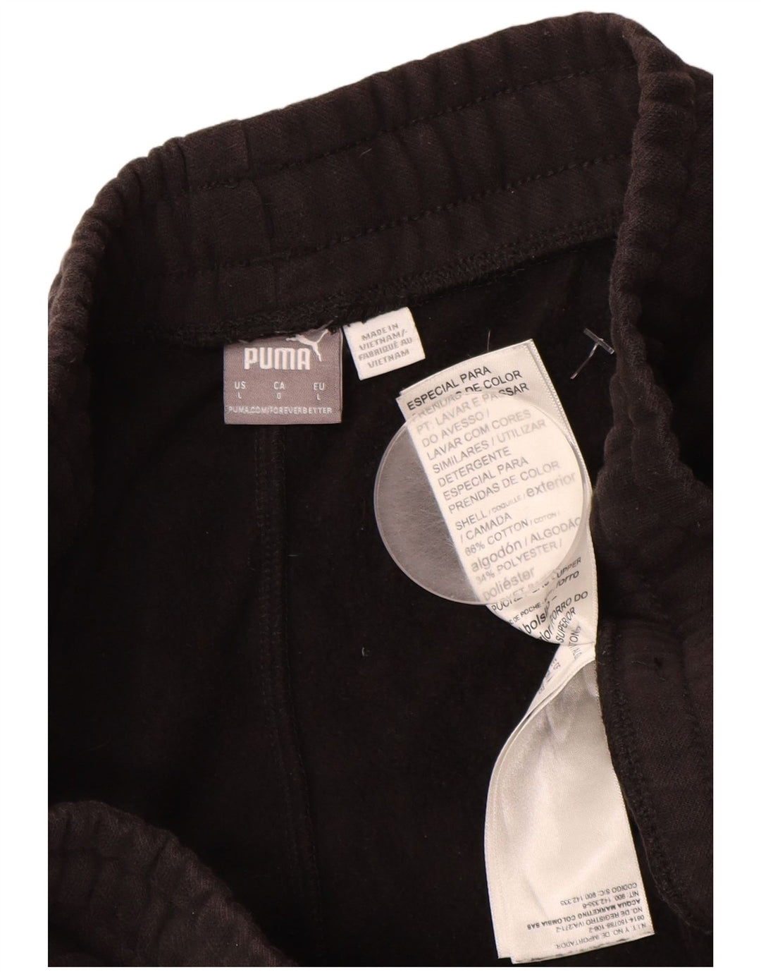 PUMA Muška trenirka Hlače Joggers Large Black Pamuk