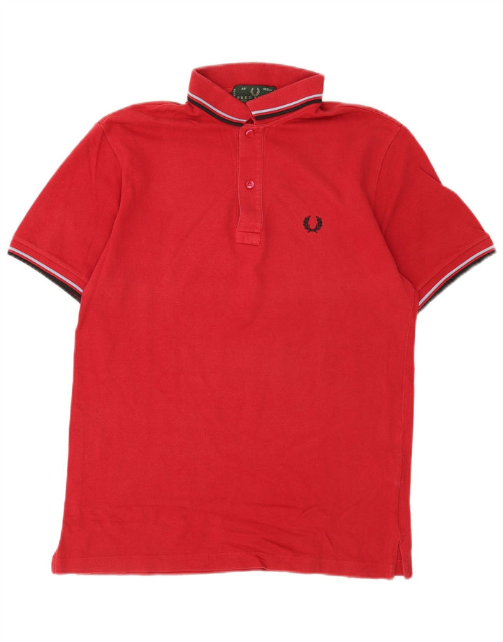 Fred Perry muška polo majica srednje crvene boje od pamuka