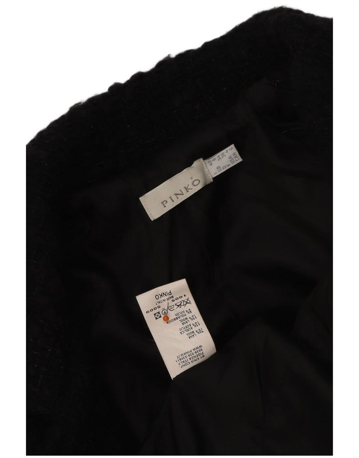 PINKO Ženska jakna sakoa UK 8 Mala crna vunena