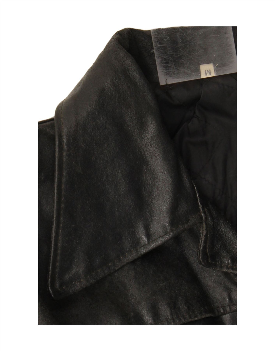 VINTAGE Womens Leather Jacket UK 14 Medium Black Leather Vintage Vintage and Second-Hand Vintage from Messina Hembry 