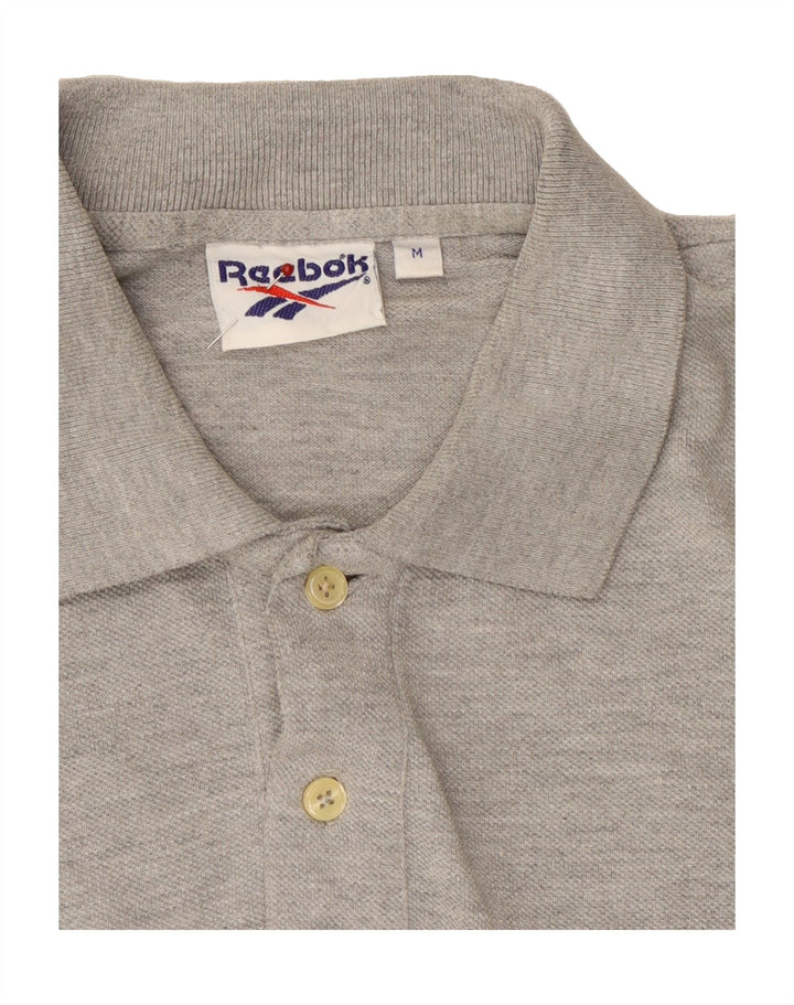 REEBOK Mens Polo Shirt Medium Grey Cotton Vintage Reebok and Second-Hand Reebok from Messina Hembry 