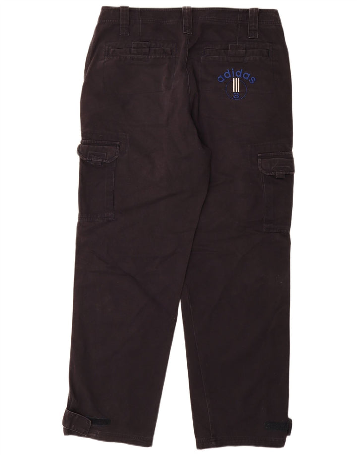 Adidas muške ravne kargo hlače srednje veličine W32 L32 tamnoplavi pamuk