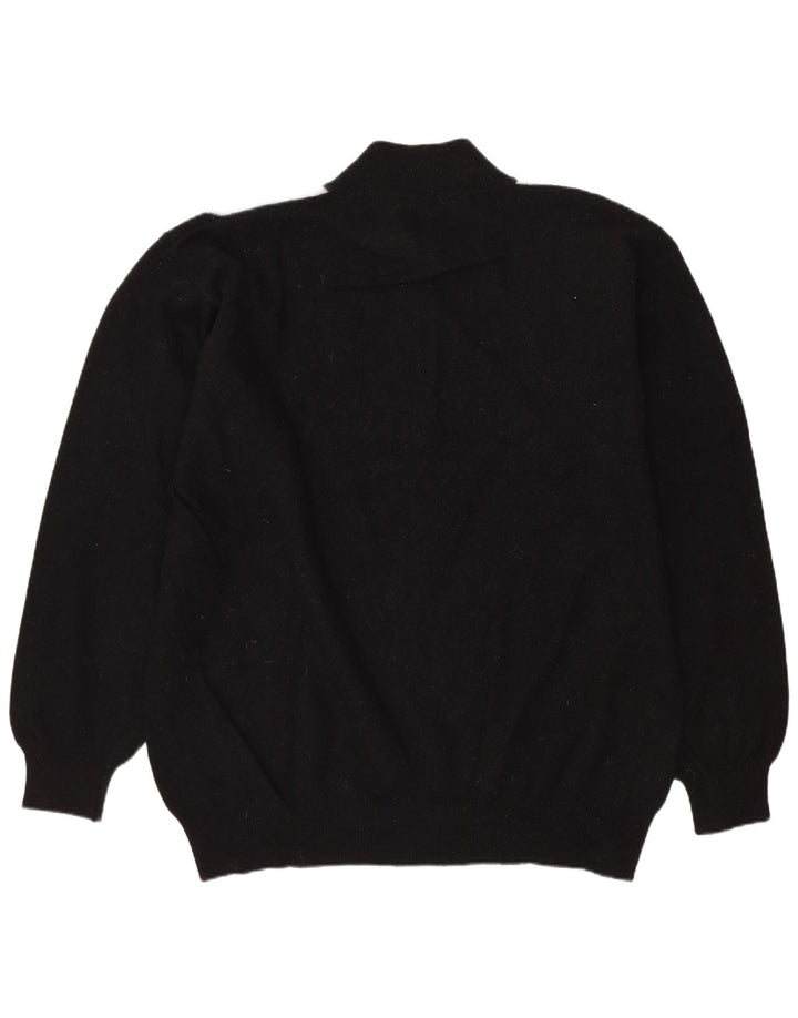 Conbipel muški pulover Niama s patentnim izrezom XL crni Argyle/Diamond Wool