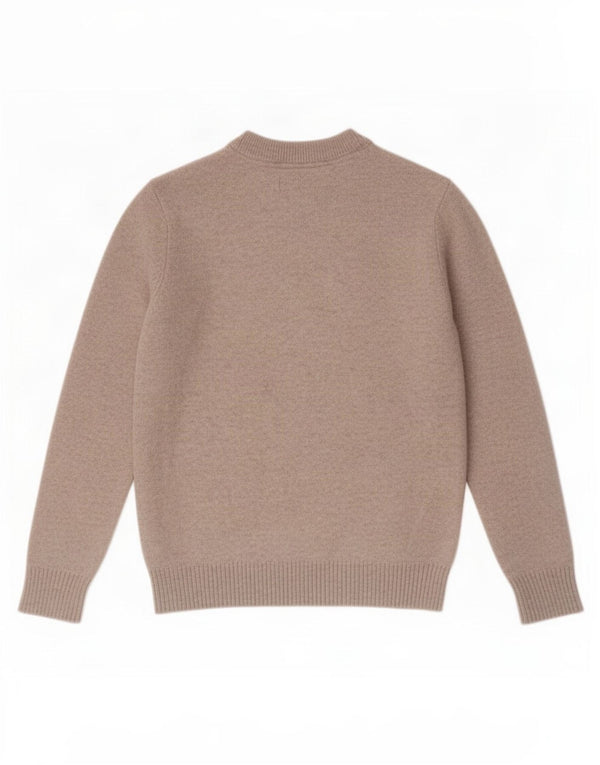 Jack & Jones muški džemper s okruglim izrezom mali bež vuneni