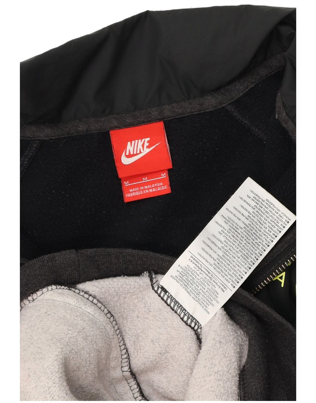 Nike muški pulover s kapuljačom s patentnim zatvaračem, srednje sivi pamuk