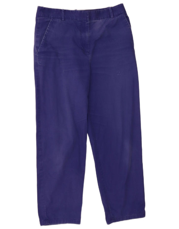 Cos ženske ravne chino hlače UK 16 Large W32 L26 plavi pamuk