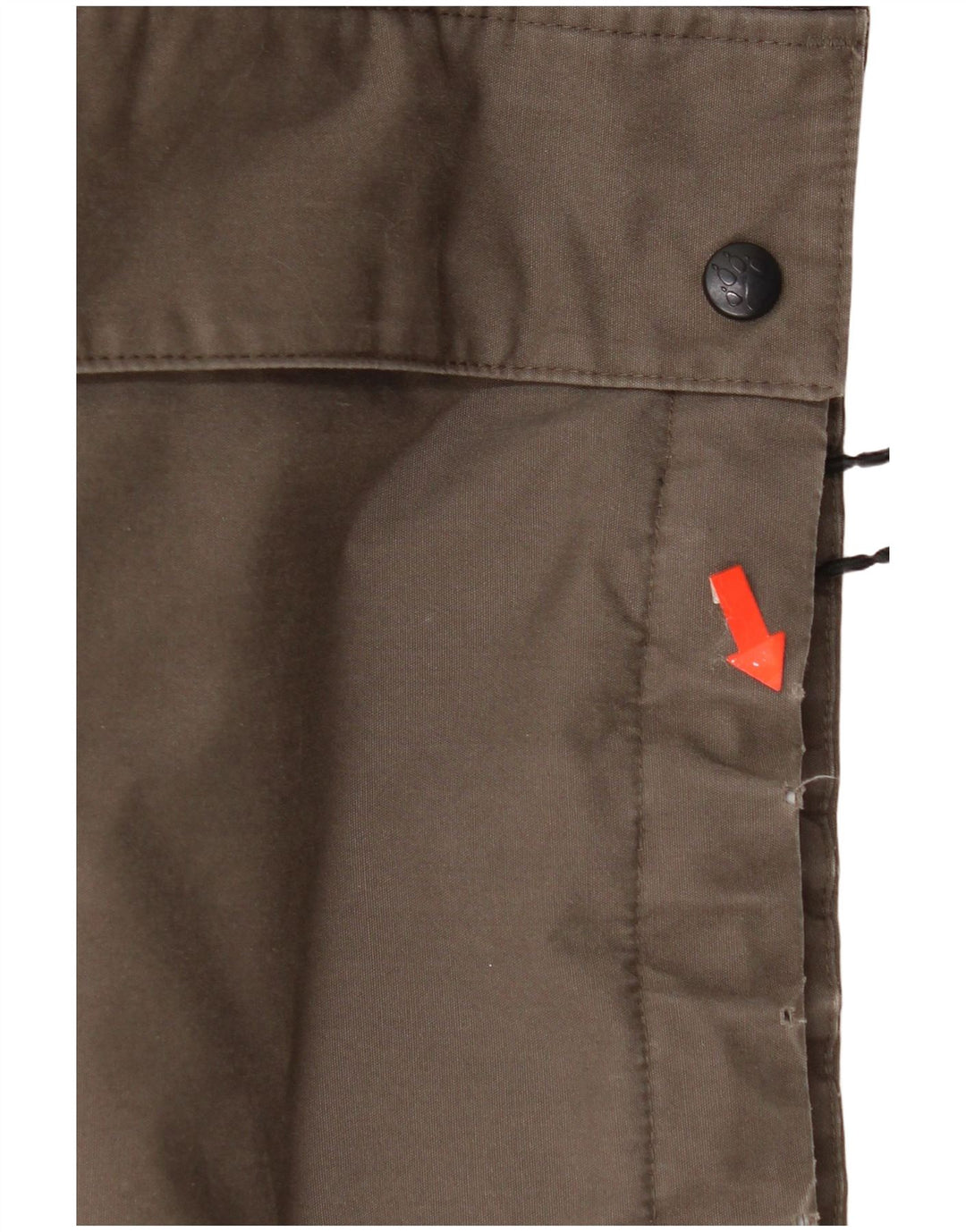 Jack Wolfskin muška vjetrovka s kapuljačom UK 40 veliki smeđi poliester