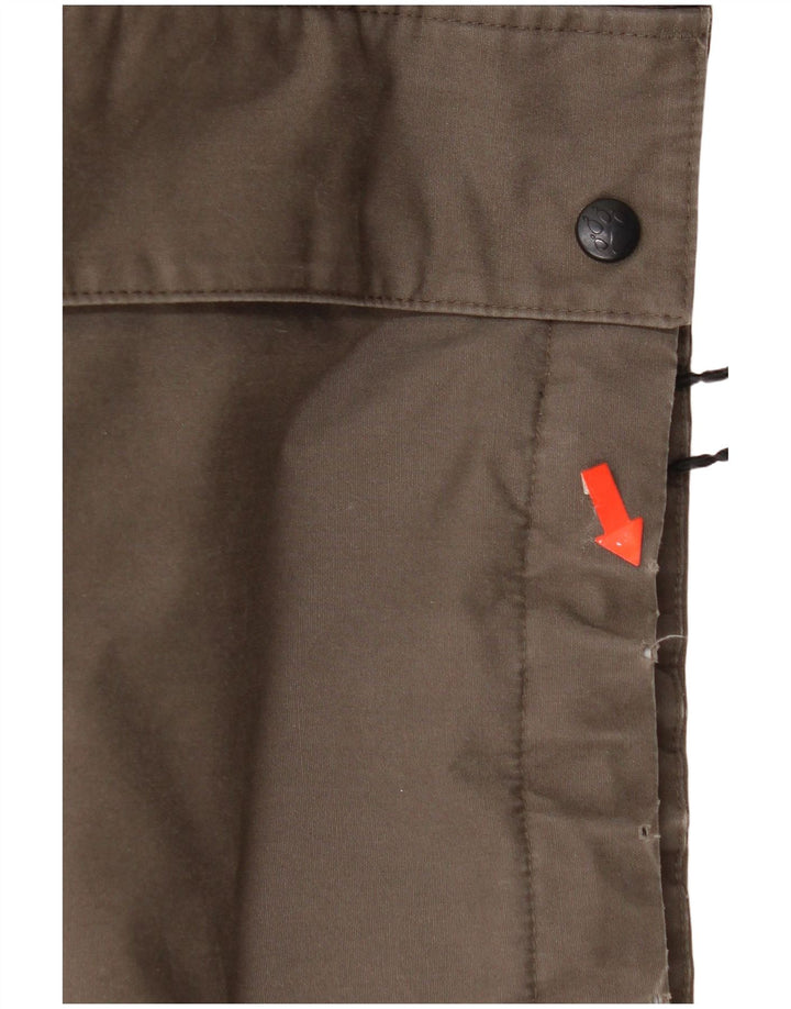 Jack Wolfskin muška vjetrovka s kapuljačom UK 40 veliki smeđi poliester