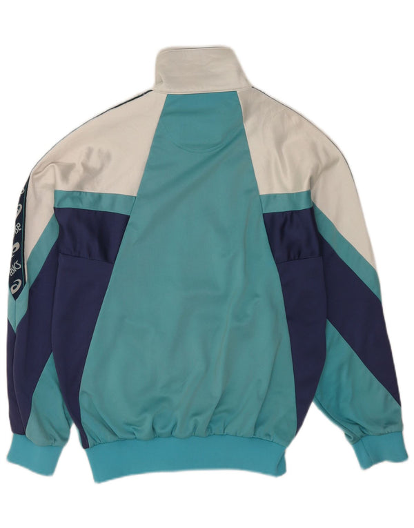 Asics Mens Graphic Tracksuit Top Jacket IT 44 XS Multicoloured Colourblock
