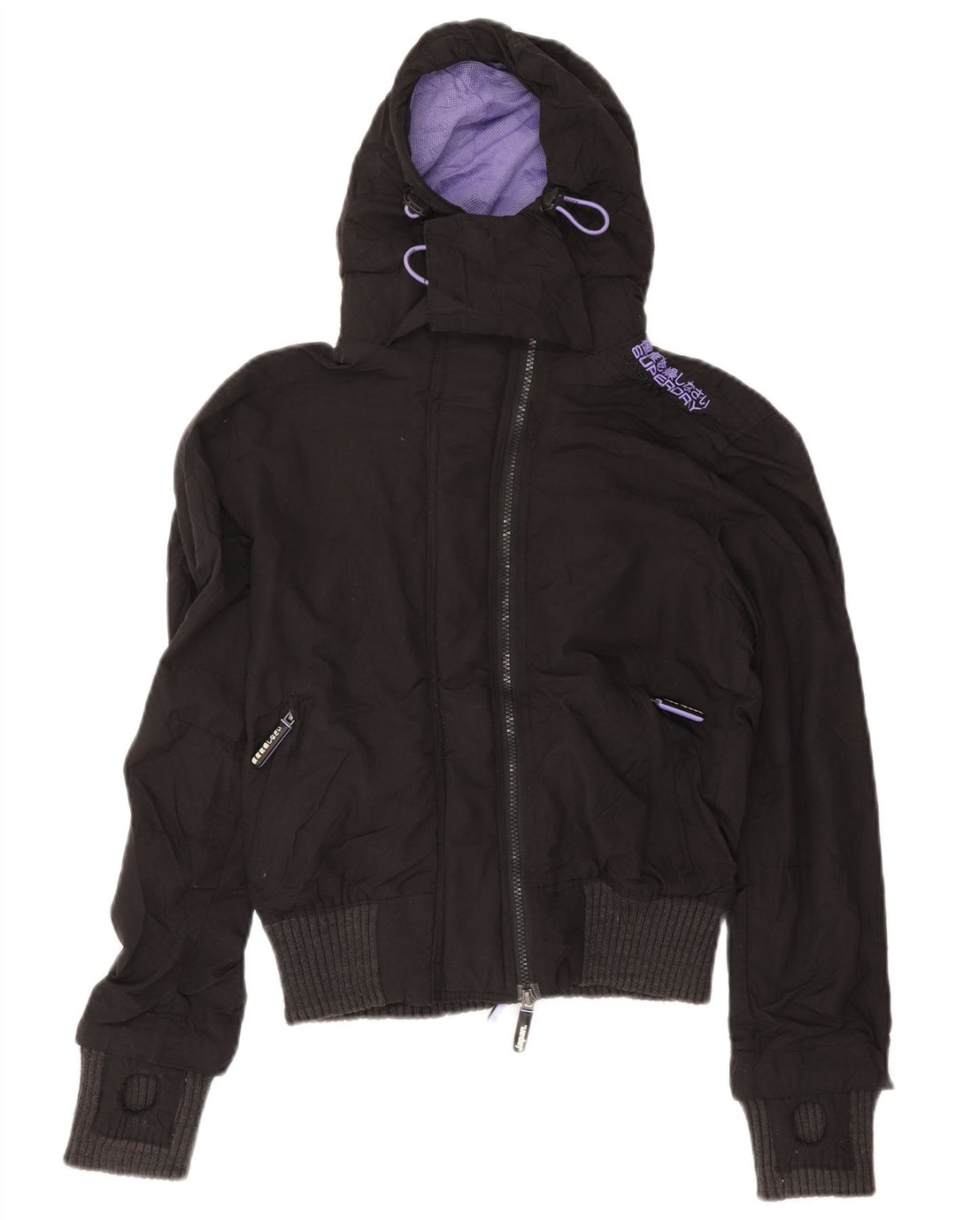Superdry ženska vjetrovka s kapuljačom The Windbomber UK 12 srednje siva