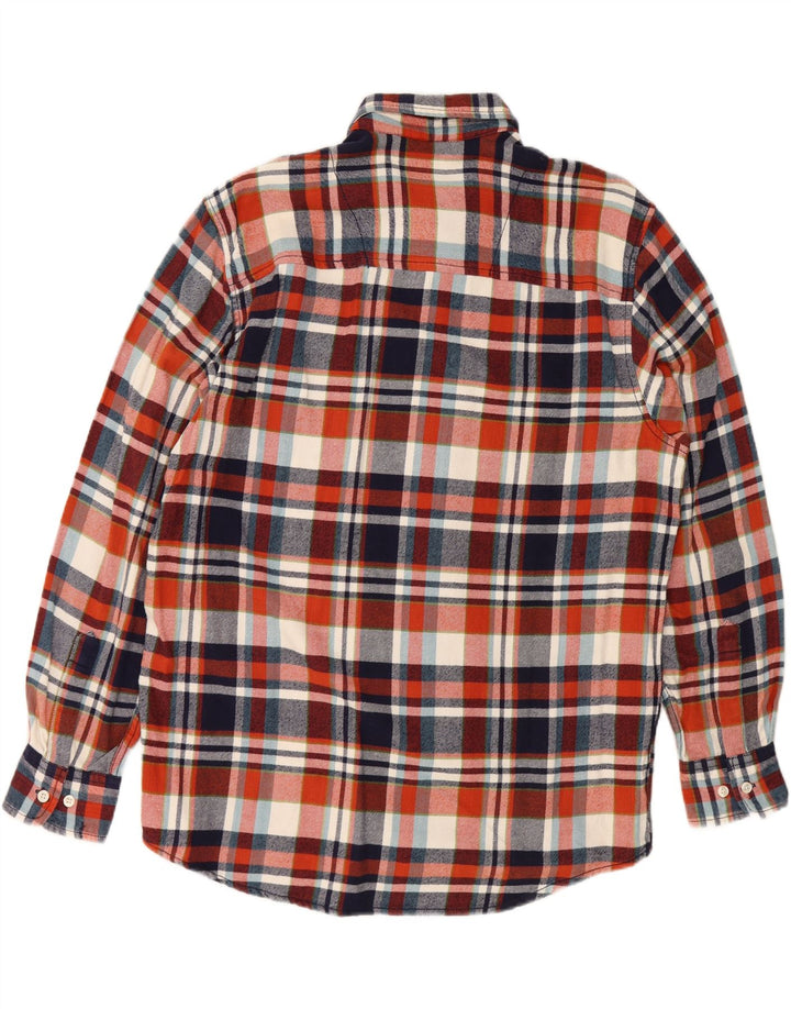 LERROS Mens Flannel Shirt XL Red Check Cotton Vintage Lerros and Second-Hand Lerros from Messina Hembry 