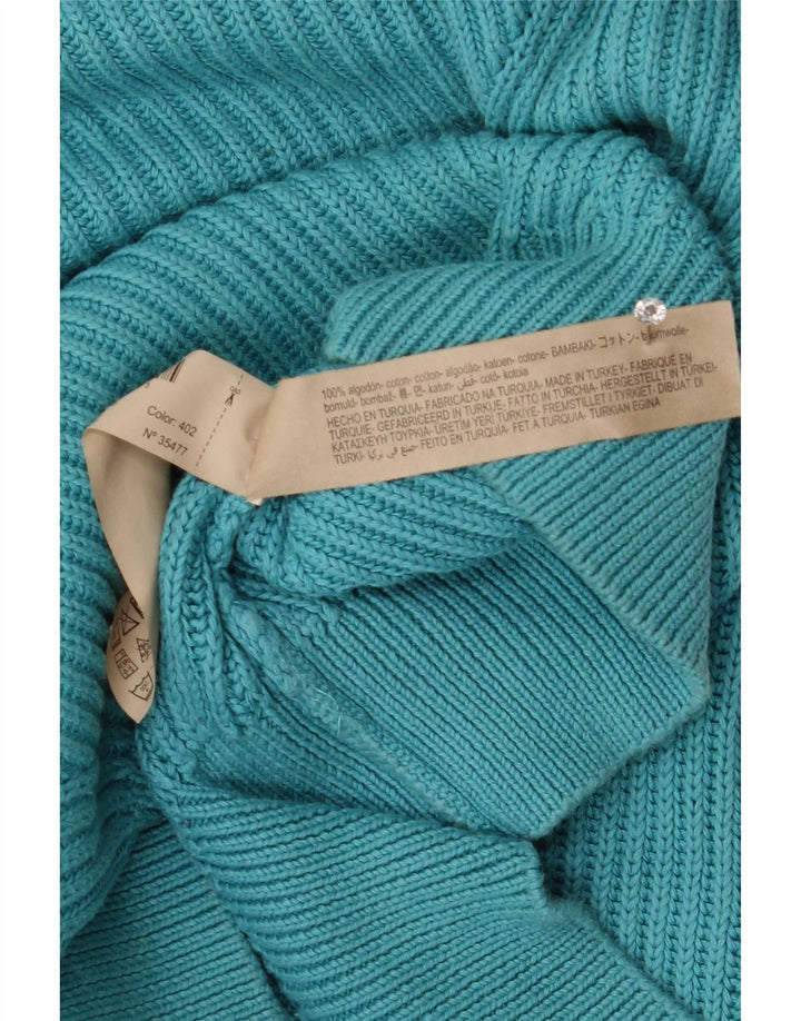 Massimo Dutti ženski veliki džemper s V-izrezom UK 14 srednje plava