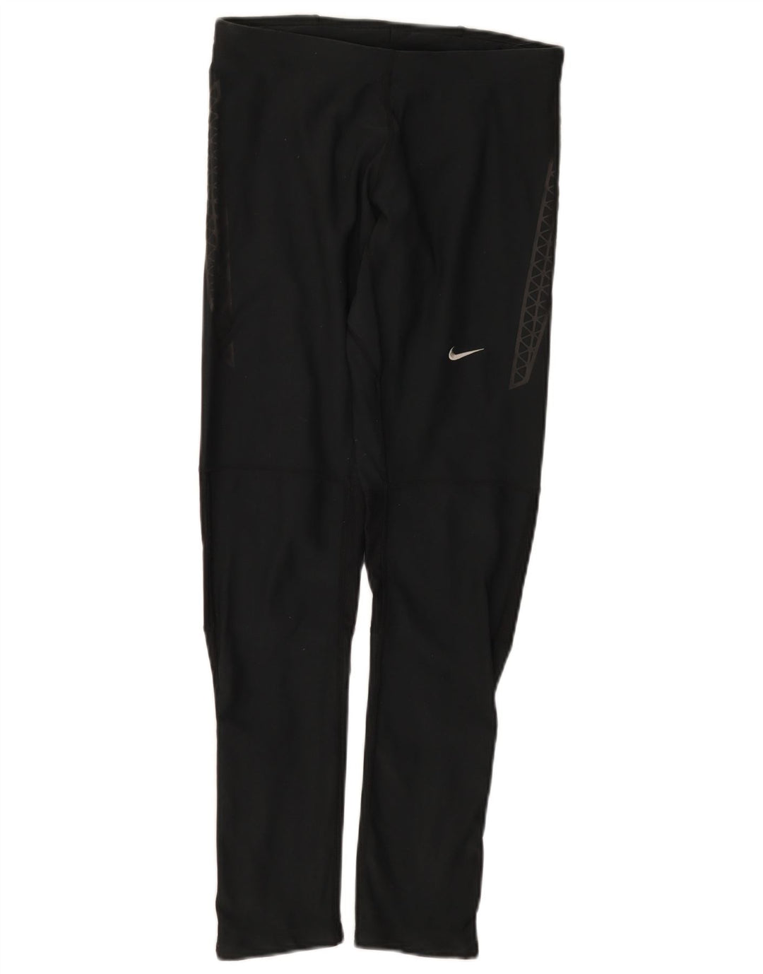 Nike Ženske Dri Fit Leggings UK 12 Srednje crni poliester