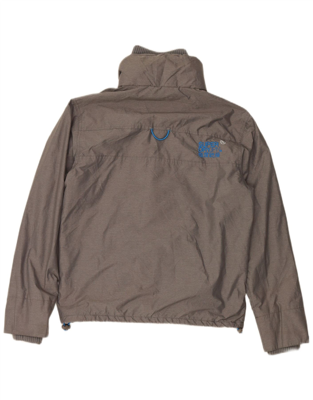 SUPERDRY Muška jakna s vjetrovkom UK 38 srednje sivi najlon