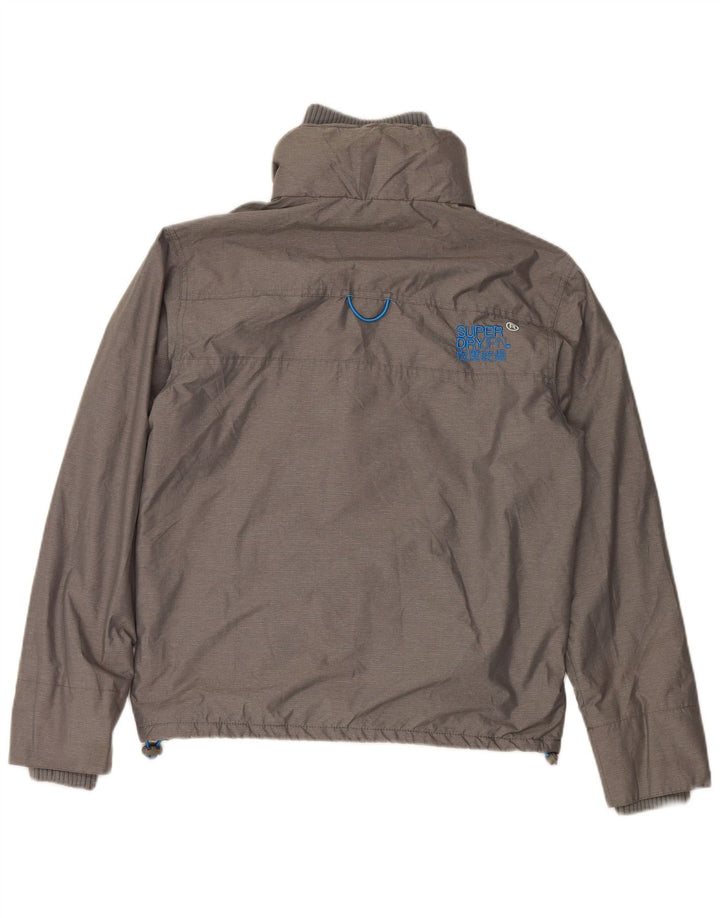 SUPERDRY Muška jakna s vjetrovkom UK 38 srednje sivi najlon