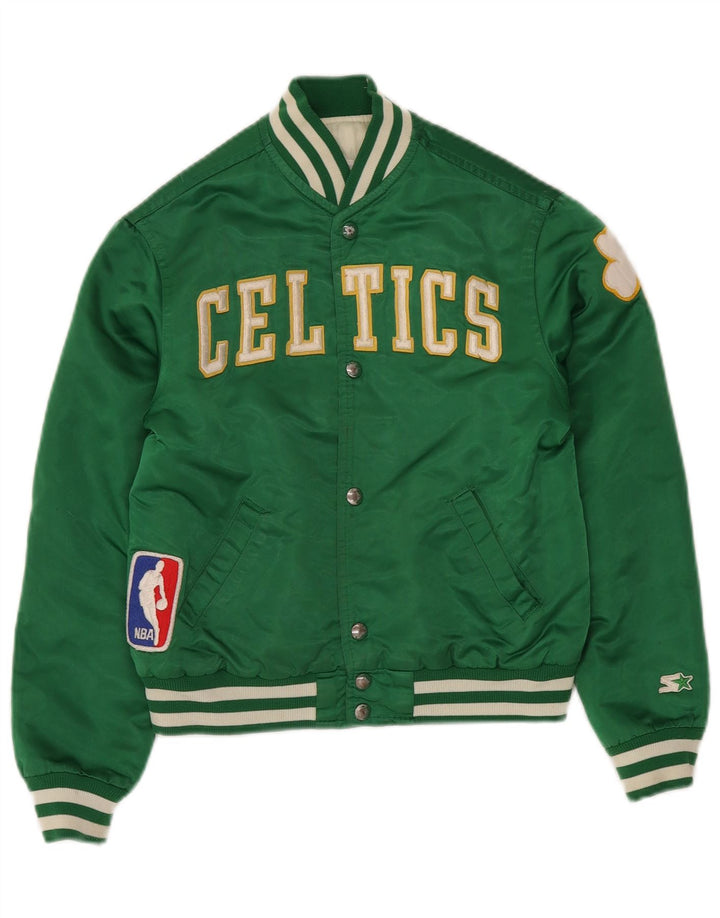 Bomber jakna STARTER Boys Celtics Graphic 9-10 Years Medium Green Nylon