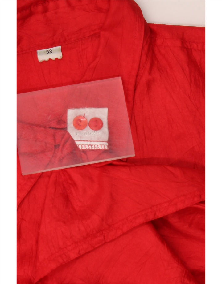VINTAGE Ženska košulja bluza EU 38 Srednje crveni poliester