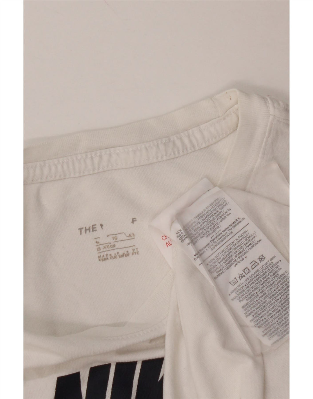 NIKE Boys Graphic T-Shirt Top 13-14 Years White Pamuk