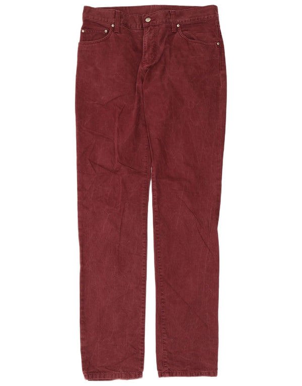 CARHARTT Muške uske traperice W33 L34 Bordo