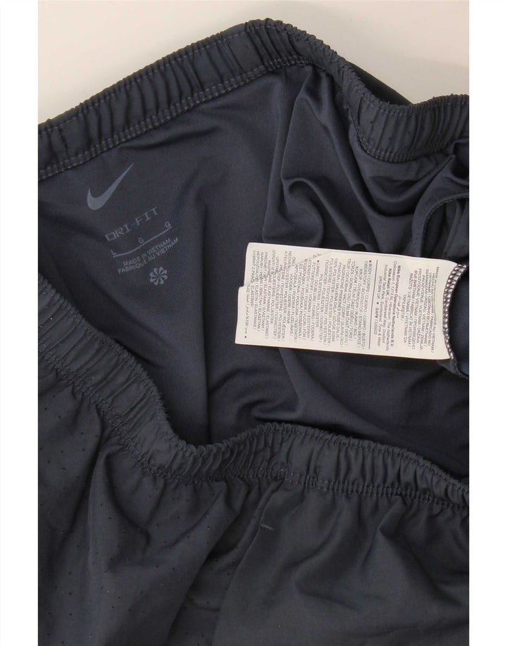 Nike Dri Fit Graphic Sport Shorts Large Tavy Blue Poliester