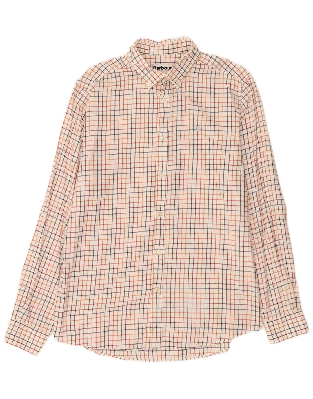 Barbour muška krojena košulja velikog bijelog kariranog pamuka