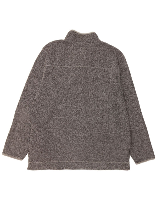 Weird Fish Muška majica s izrezom i dugim patentnim zatvaračem Veliki sivi pjegavi poliester