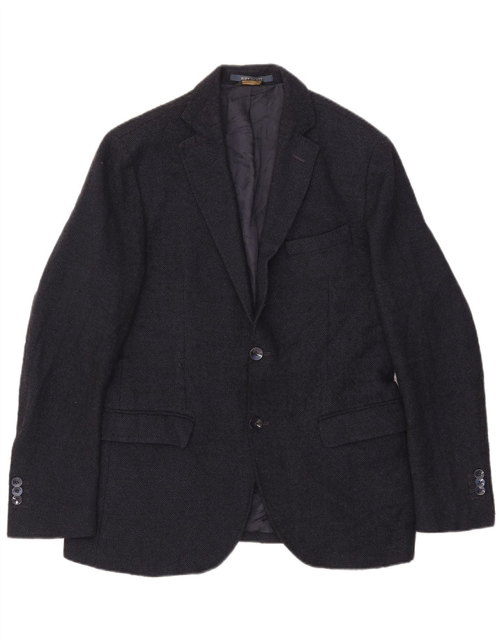 Massimo Dutti muška jakna s 2 gumba EU 48 srednje tamnoplava vuna