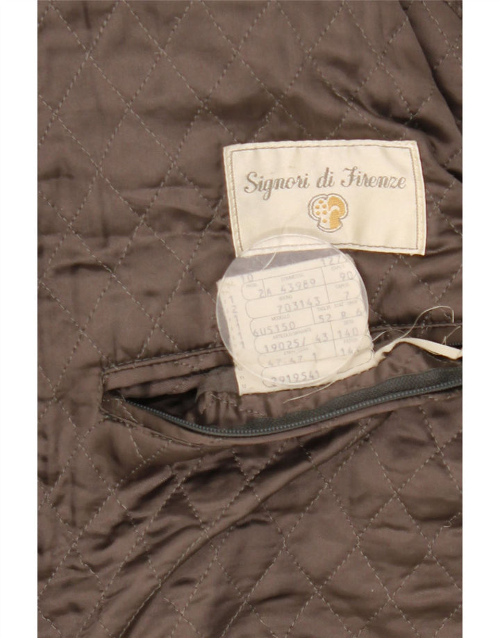Vintage muški duffle kaput s kapuljačom IT 52 XL crni