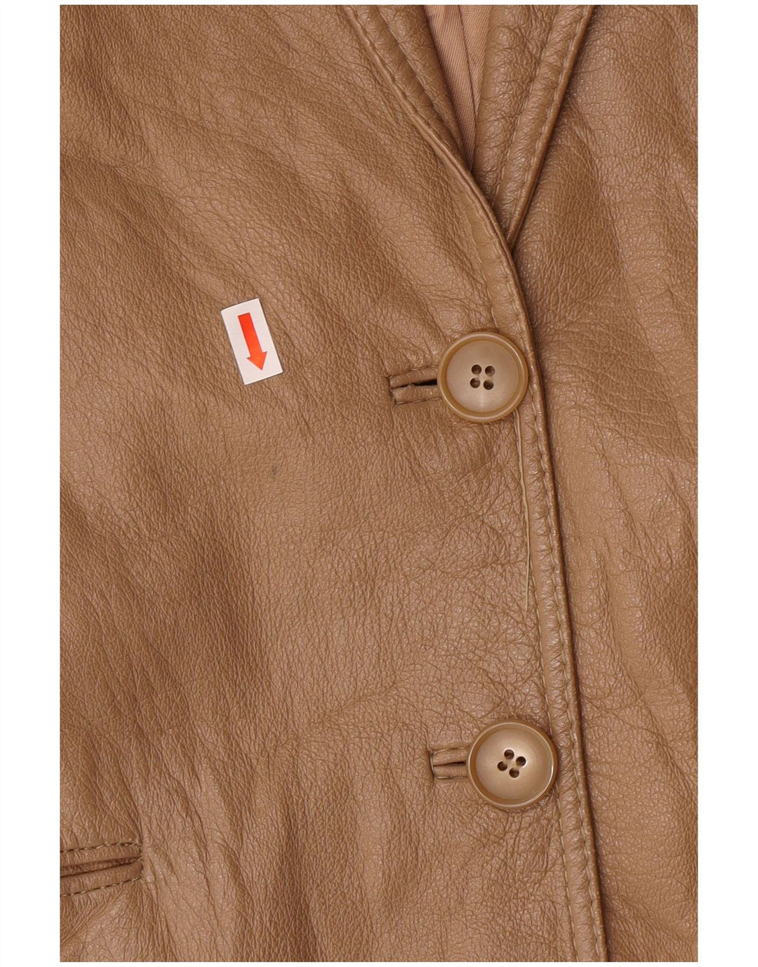 Vintage ženska jakna sa 2 gumba IT 44 srednje bež kožna klasična